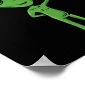 エイリアンAslハンドジェスチャーろう難聴認識度 ポスター (角)