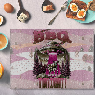 エイリアンBBQ牛の誘拐ジョーク カッティングボード
