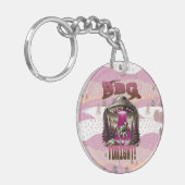 エイリアンBBQ牛の誘拐ジョーク キーホルダー (正面左)