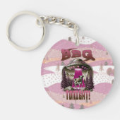 エイリアンBBQ牛の誘拐ジョーク キーホルダー (正面)
