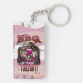 エイリアンBBQ牛の誘拐ジョーク キーホルダー (裏面)