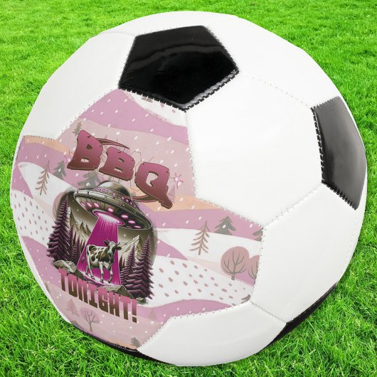 エイリアンBBQ牛の誘拐ジョーク サッカーボール