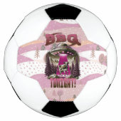 エイリアンBBQ牛の誘拐ジョーク サッカーボール (正面)