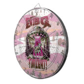 エイリアンBBQ牛の誘拐ジョーク ダーツボード (正面右)