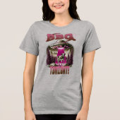 エイリアンBBQ牛の誘拐ジョーク トライブレンドTシャツ (正面)