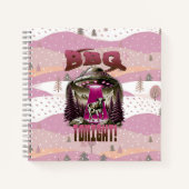 エイリアンBBQ牛の誘拐ジョーク ノートブック (正面)