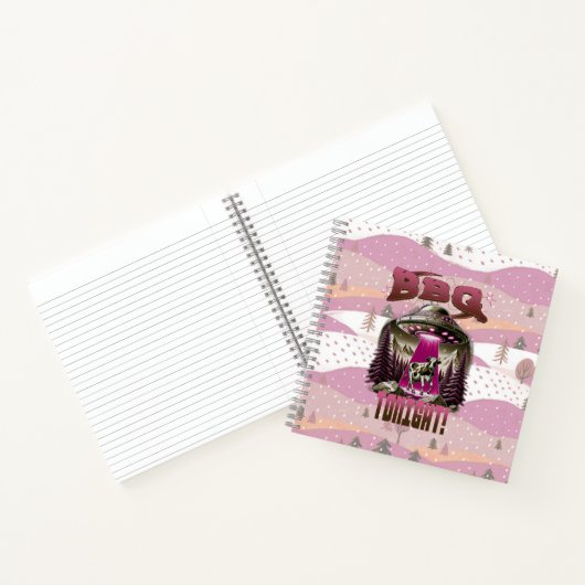 エイリアンBBQ牛の誘拐ジョーク ノートブック (内部)