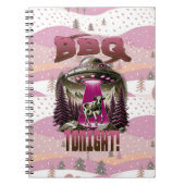 エイリアンBBQ牛の誘拐ジョーク ノートブック (正面)