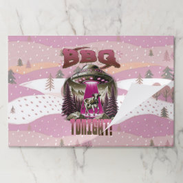 エイリアンBBQ牛の誘拐ジョーク ペーパーパッド