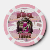 エイリアンBBQ牛の誘拐ジョーク ポーカーチップ (裏面)