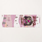 エイリアンBBQ牛の誘拐ジョーク ヨガマット (正面(横))