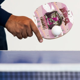 エイリアンBBQ牛の誘拐ジョーク 卓球ラケット