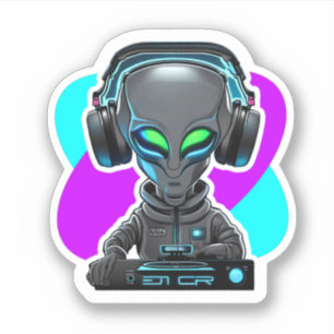 エイリアンDJビニル シール