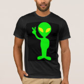 エイリアンMARTIANグリーンマンTシャツティー Tシャツ (正面)
