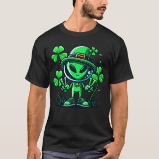 エイリアンSt patricks dayシャムロックアイリッシュホリデー Tシャツ