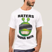 エイリアンTシャツおもしろいが嫌い Tシャツ (正面)