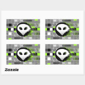 エイリアンTVシール長方形 長方形シール (シート)