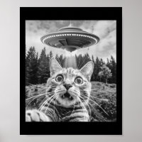 エイリアンUFOとの猫セルフィー 面白い猫 メンズ レディース