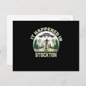 エイリアンUFOインストックトンシティ ポストカード (正面/裏面)