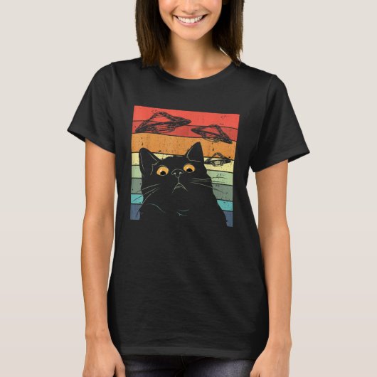 エイリアンUFOキャット Tシャツ (正面)