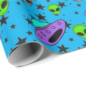 エイリアンUFOギフトラッピング紙 ラッピングペーパー (ロールコーナー)