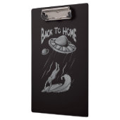 エイリアンufoサーフィンイラストレーション（ホームに戻る） クリップボード (左)