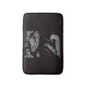 エイリアンufoサーフィンイラストレーション（ホームに戻る） バスマット (正面縦)