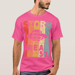 エイリアンUfoハンターストームエリア51raid Tシャツ