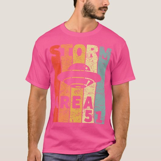 エイリアンUfoハンターストームエリア51raid Tシャツ (正面)