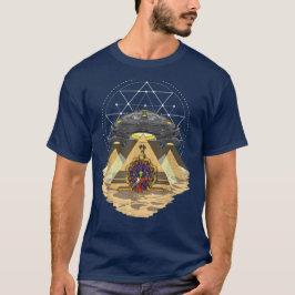 エイリアンUFOピラミッド古代 Tシャツ