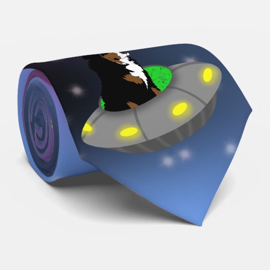 エイリアンUFOベルネーズマウンテンドッグ ネクタイ (ロール)
