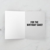 エイリアンUFOリトルグレーマン誕生日カード カード (内部)