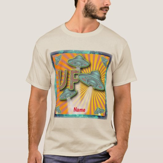 エイリアンUFO宇宙船 Tシャツ (正面)