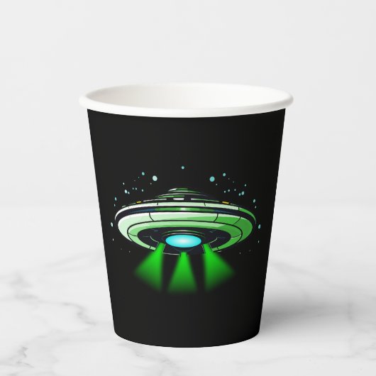 エイリアンUFO拉致宇宙船バースデーパーティー 紙コップ (正面)