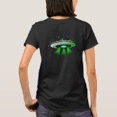 エイリアンUFO拉致宇宙船バースデーパーティー Tシャツ (裏面)