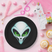 エイリアンUFO拉致宇宙誕生日パーティー ペーパープレート (パーティー)