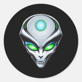 エイリアンUFO拉致宇宙誕生日パーティー ラウンドシール