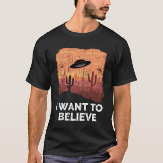 エイリアンUFO拉致私はロズウェルVint信じにしたい Tシャツ