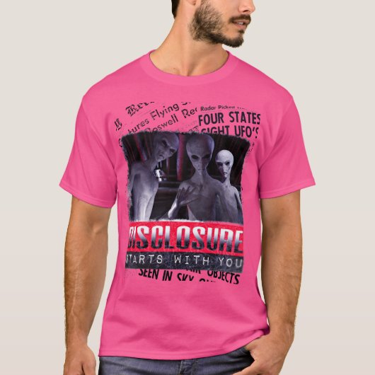 エイリアンUfo開示 Tシャツ (正面)