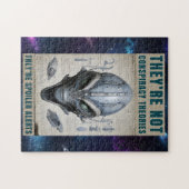 エイリアンUFO陰謀説ニュージャージー・ドローン ジグソーパズル (横)