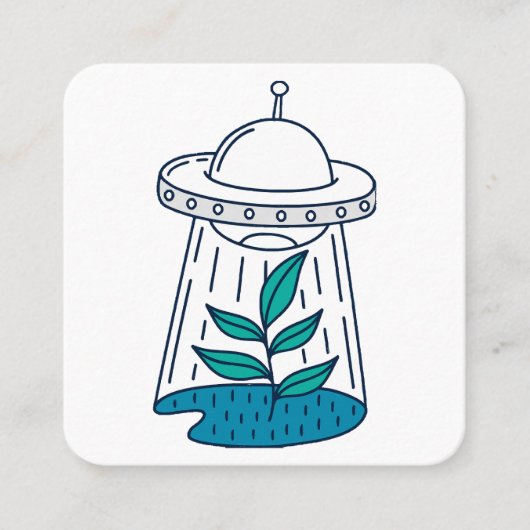 エイリアンUFO スクエア名刺 (正面)