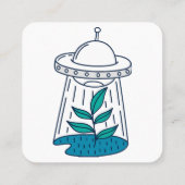 エイリアンUFO スクエア名刺 (裏面)