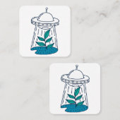 エイリアンUFO スクエア名刺 (正面/裏面)