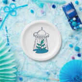 エイリアンUFO ペーパープレート (パーティー)