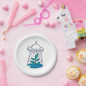 エイリアンUFO ペーパープレート (パーティー)