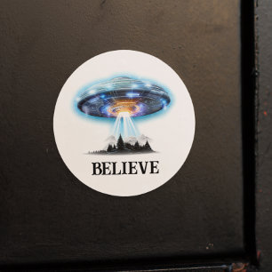 エイリアンUFO 信じ ラウンドシール