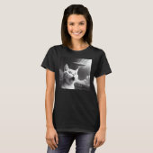 エイリアンUFO 猫 1 Tシャツ (正面フル)