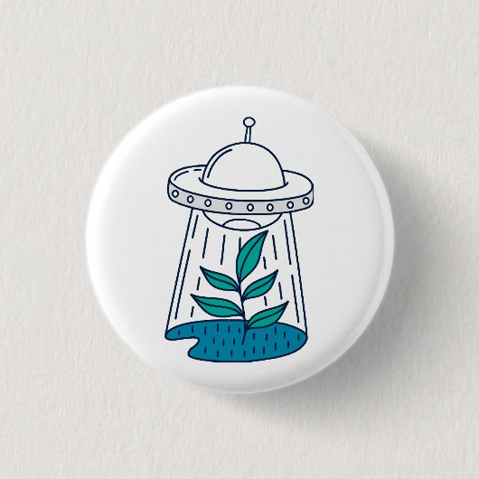 エイリアンUFO 缶バッジ (正面)