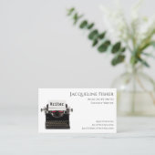 エイリカスタムアスおもしろいタイプライターテンプレート 名刺 (スタンド正面)