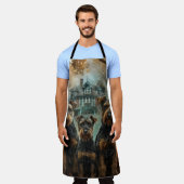 エイレデールハロウィーンナイトドギーディライト エプロン (着用した状態)